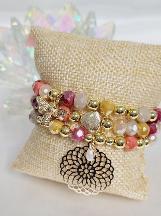 Bee Colorful Bracelet Set