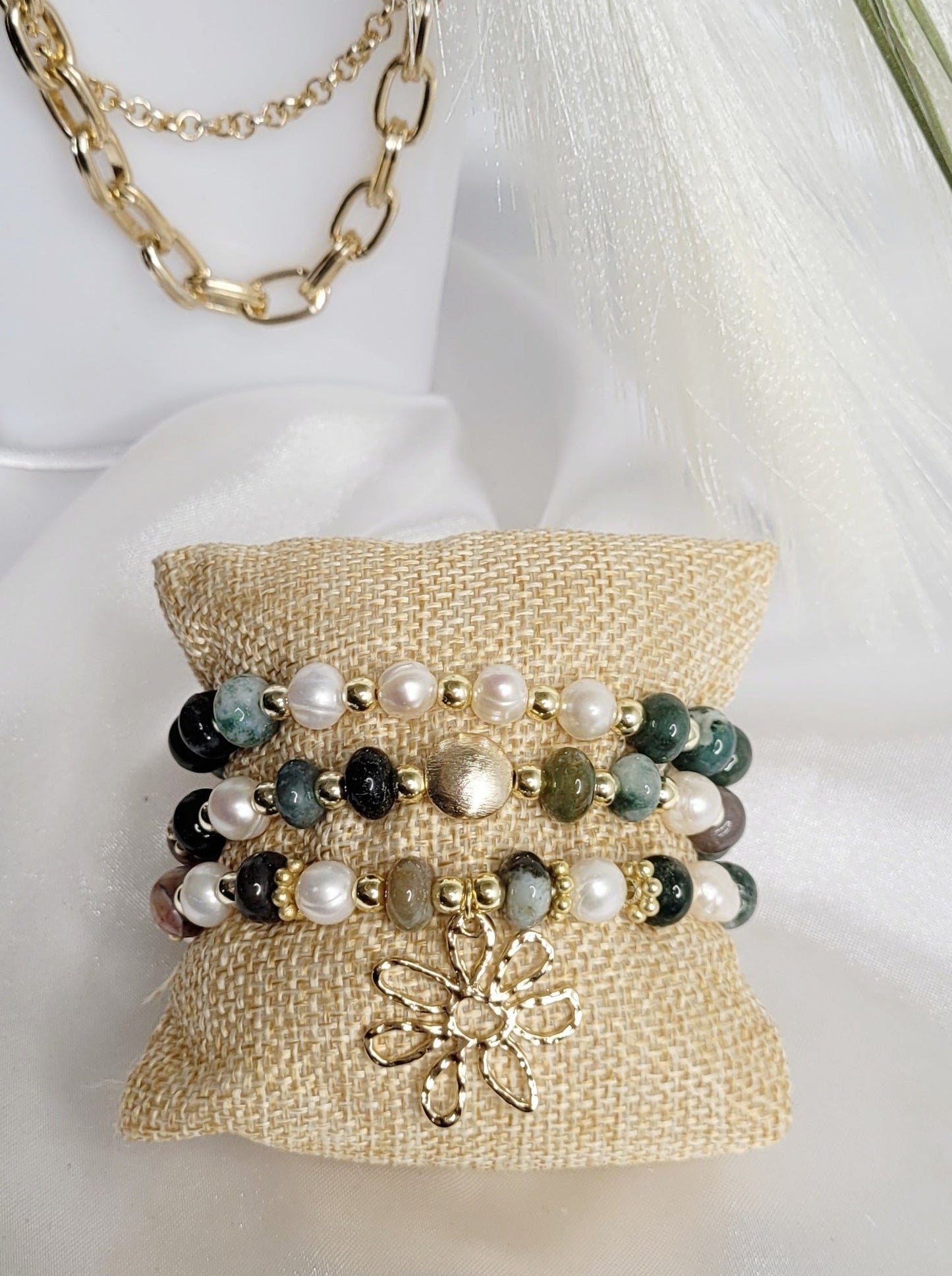 Green Nature Bracelet Set