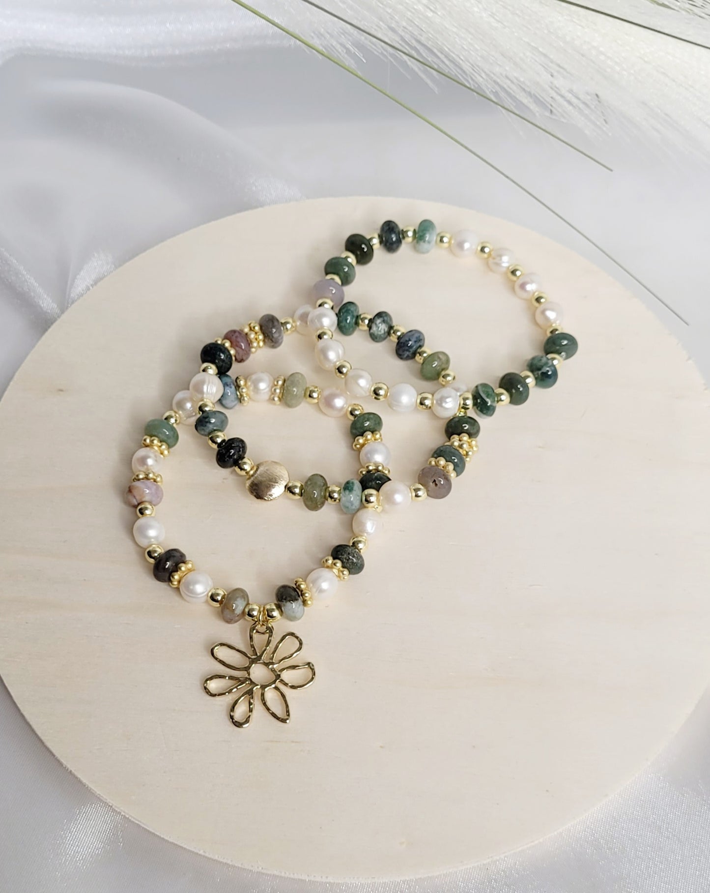 Green Nature Bracelet Set