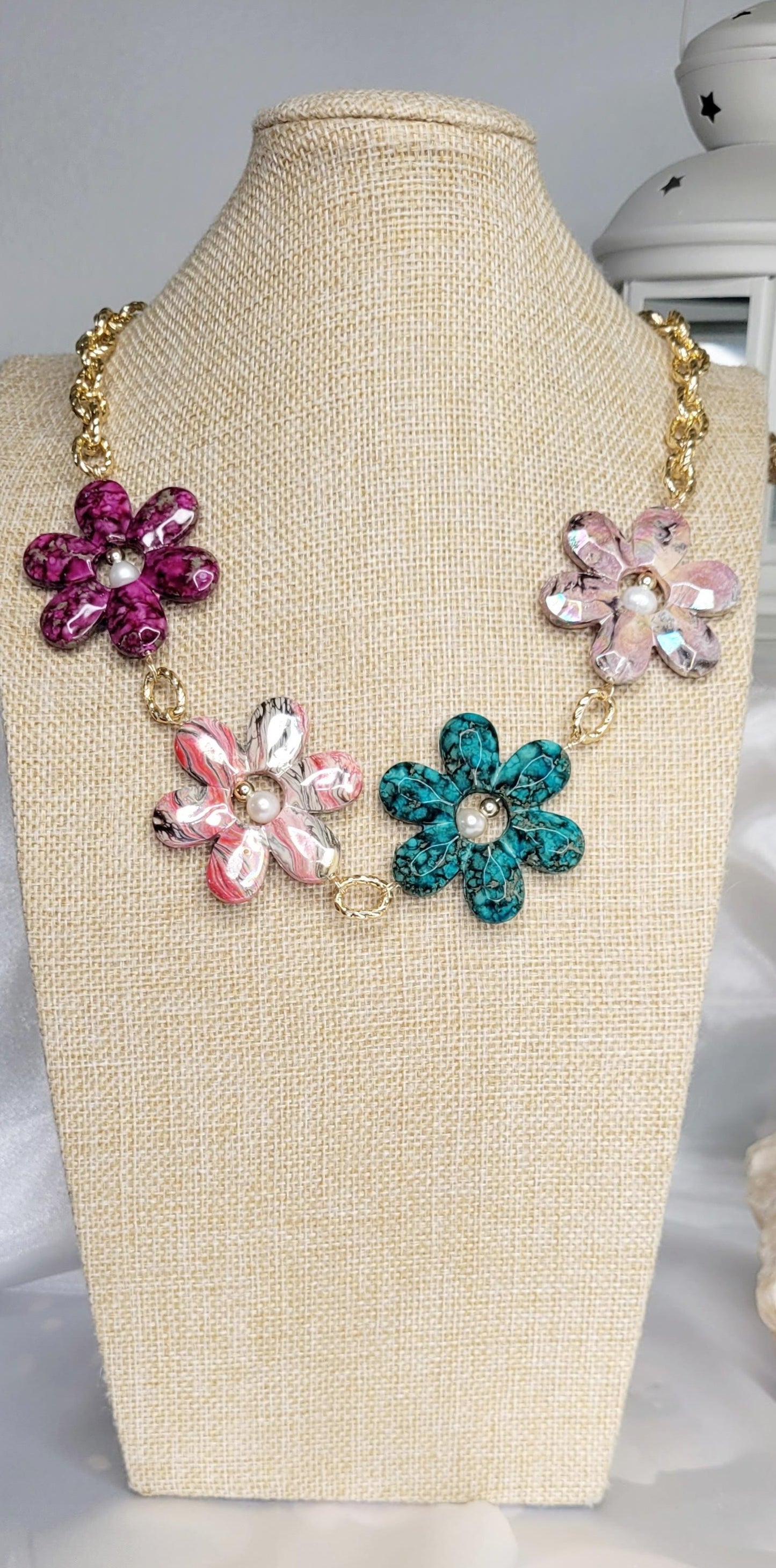 Multicolor Flower Necklace