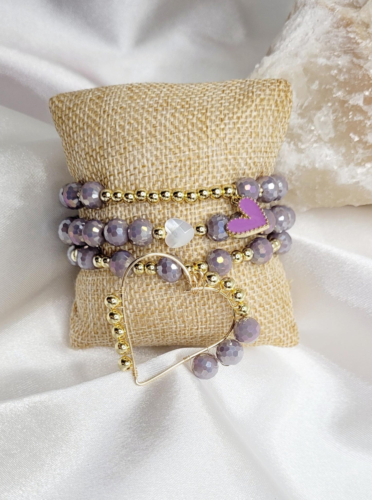 Hearts Bracelet Set