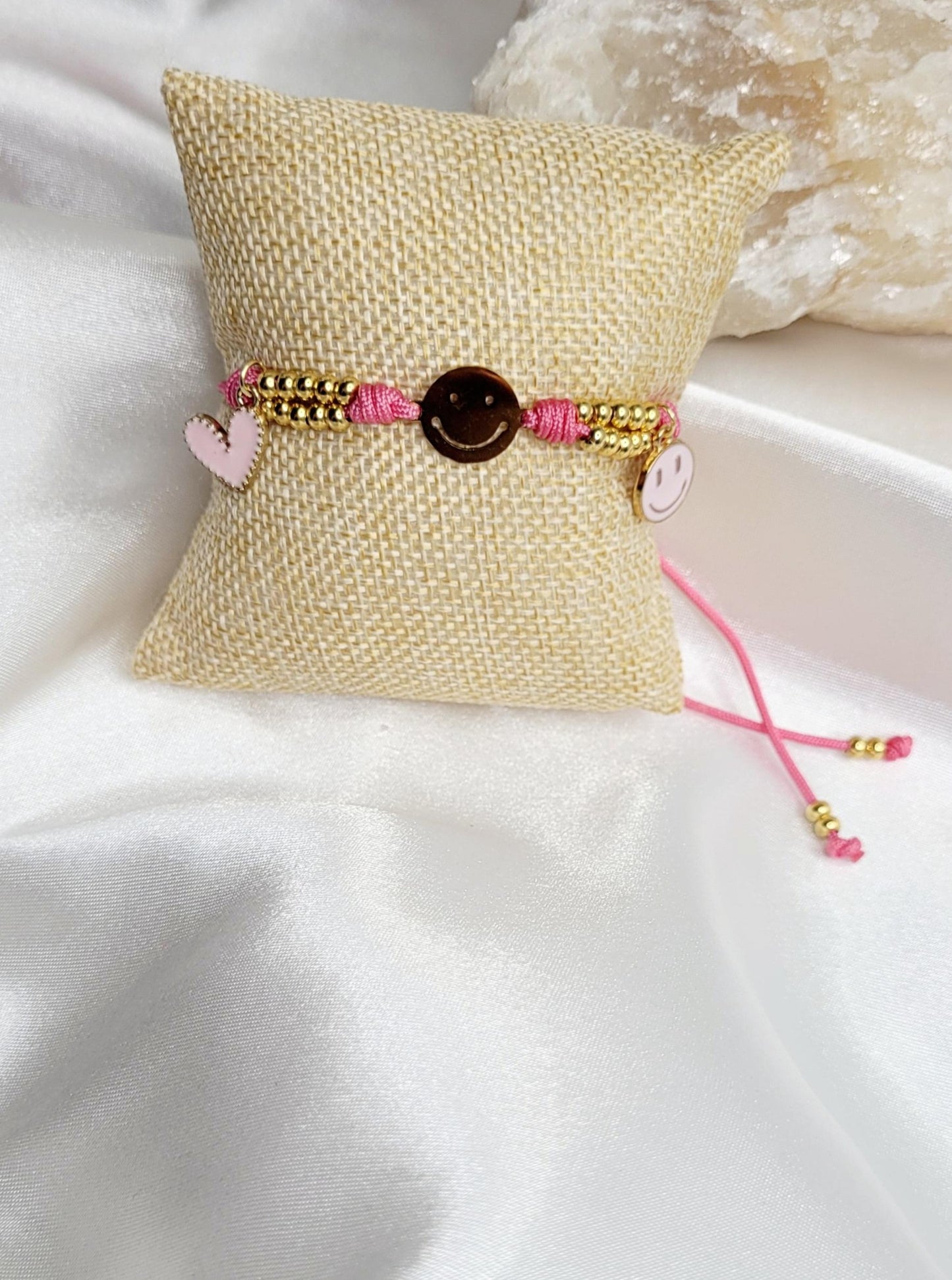 Happy Face Thread Bracelet