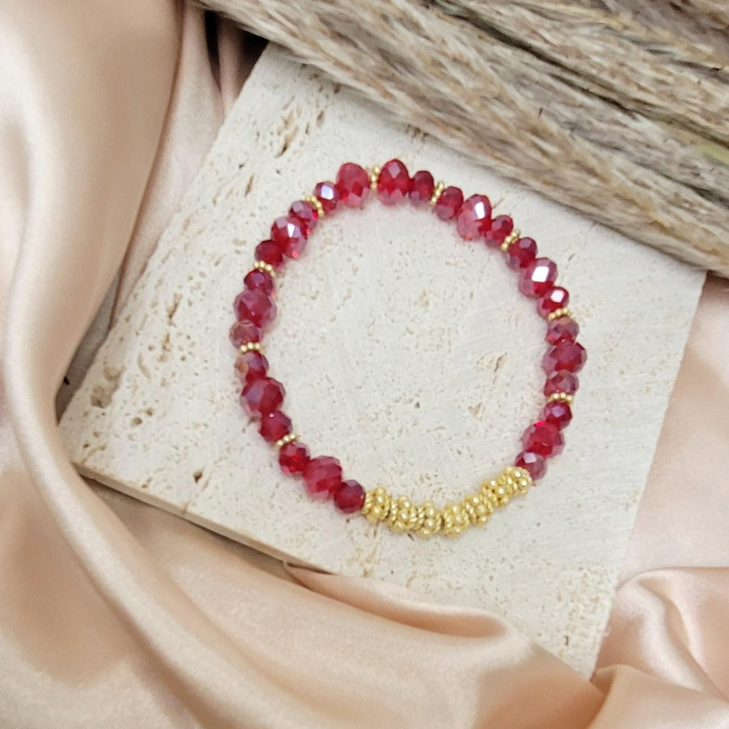 Dazzling Scarlet Bracelet Set