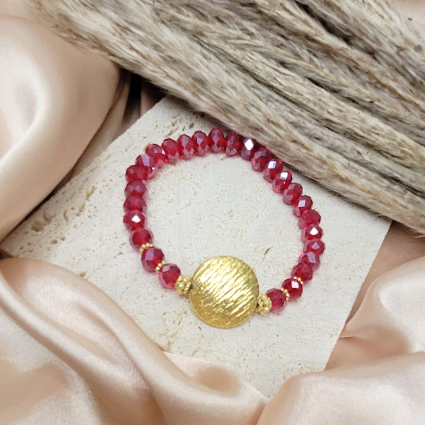 Dazzling Scarlet Bracelet Set