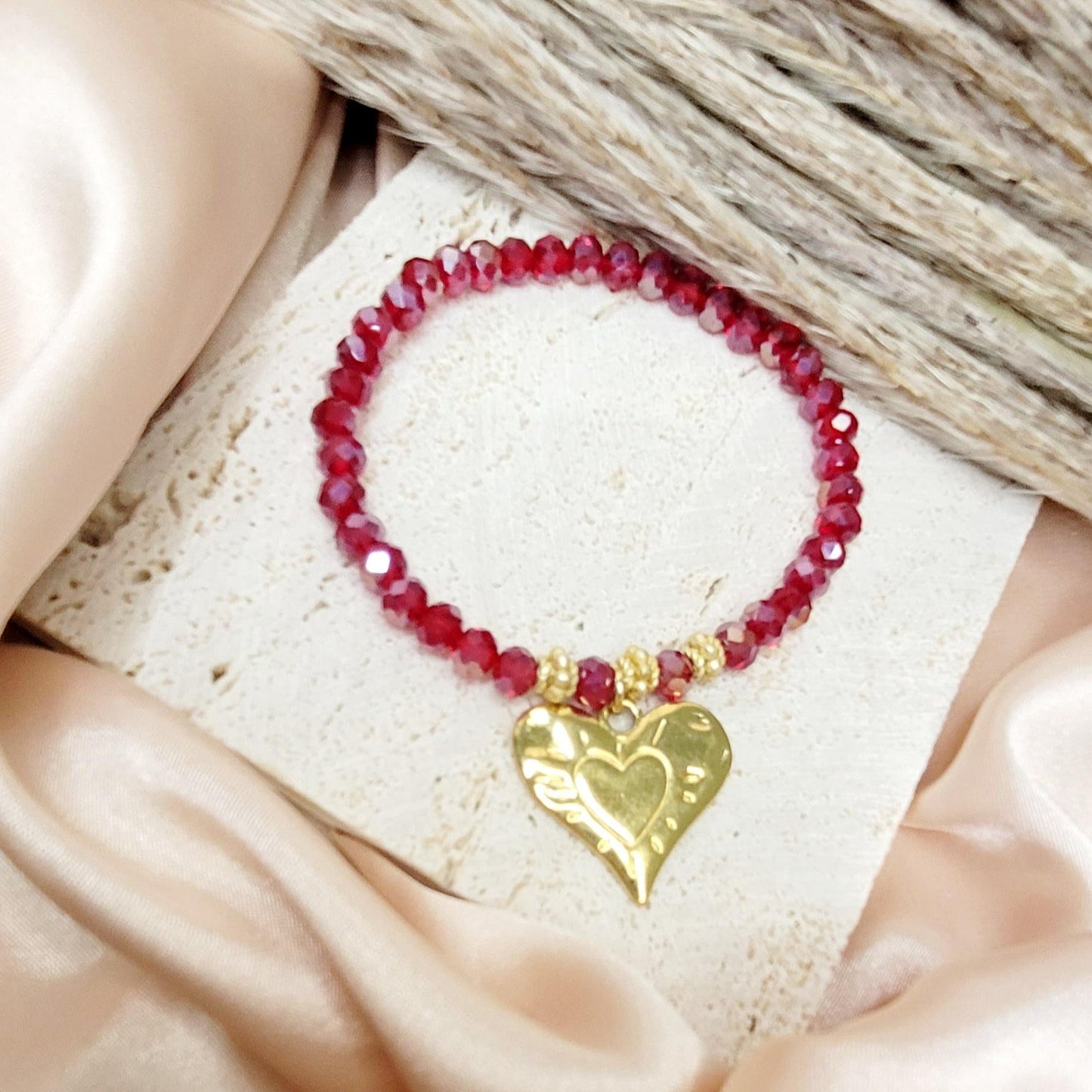 Dazzling Scarlet Bracelet Set