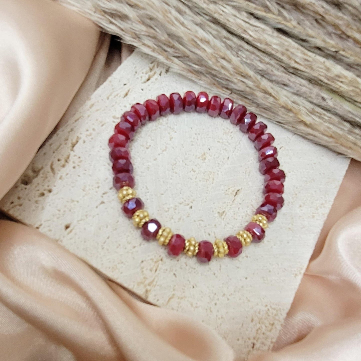 Garnet Beauty Bracelet Set