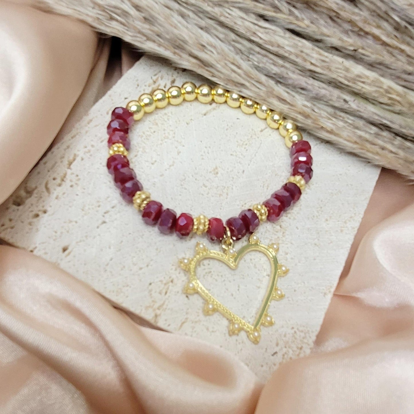 Garnet Beauty Bracelet Set