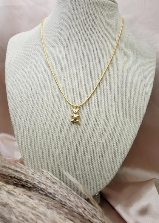 Golden Bear Necklace