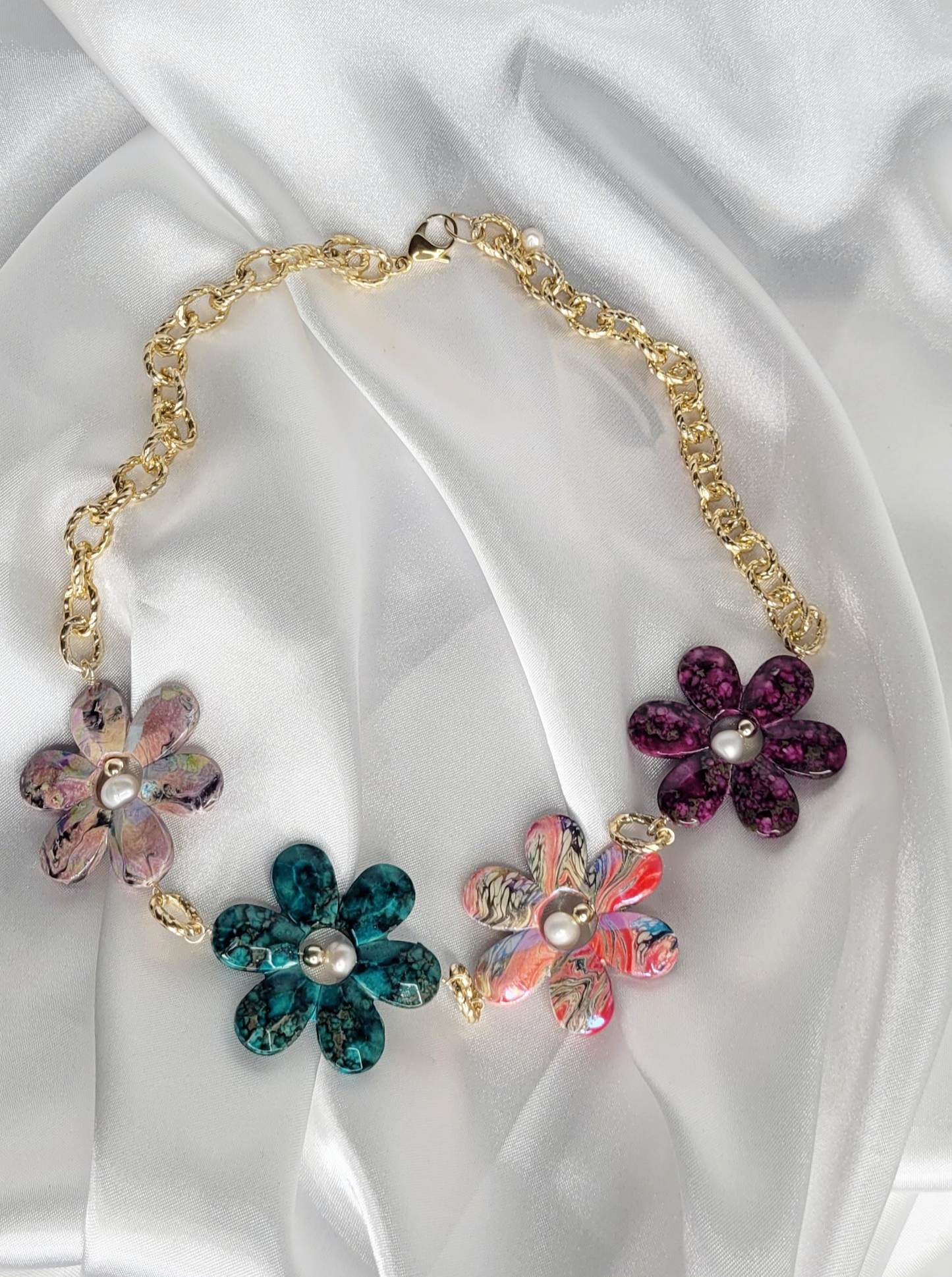 Multicolor Flower Necklace