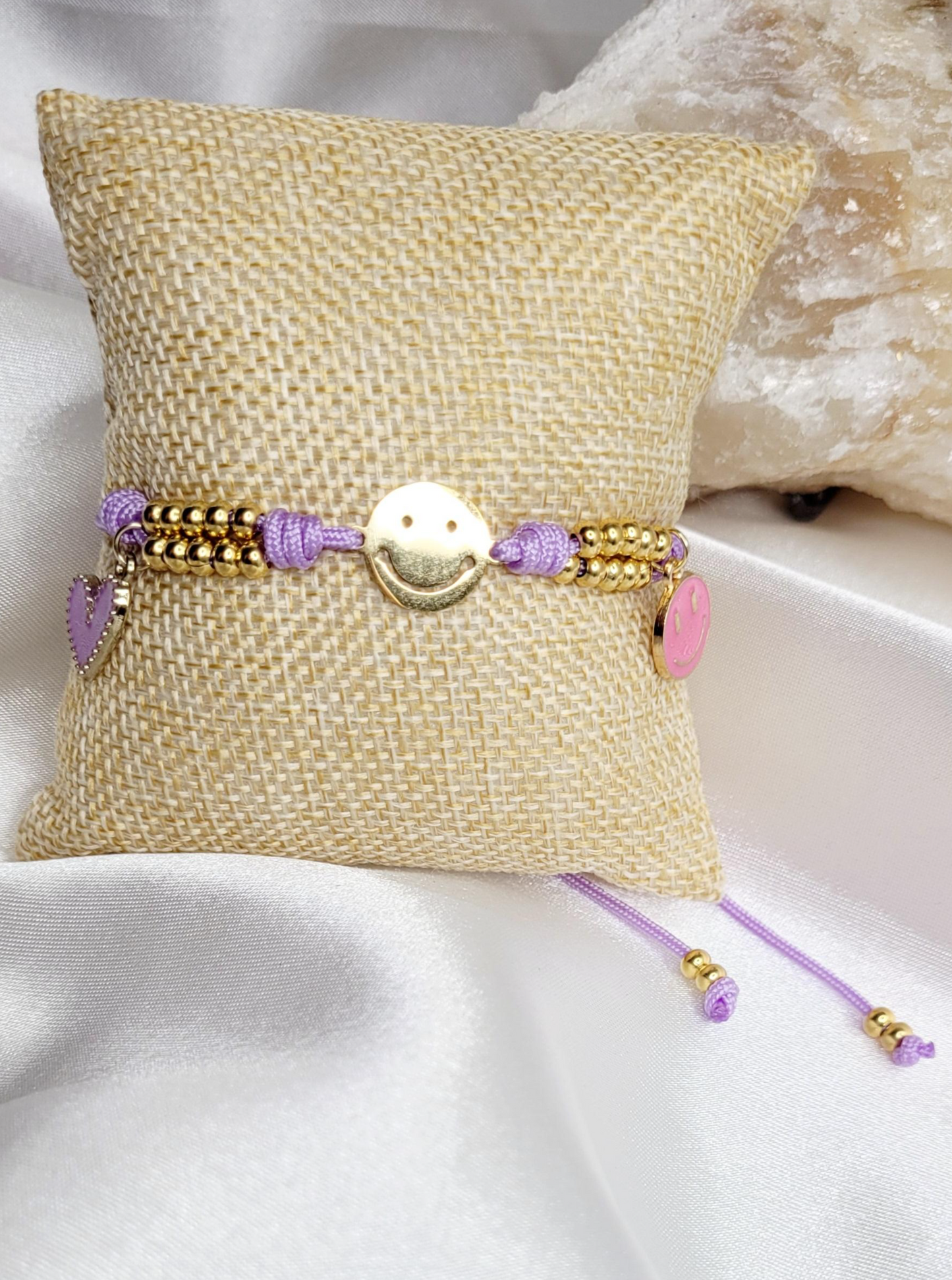 Happy Face Thread Bracelet