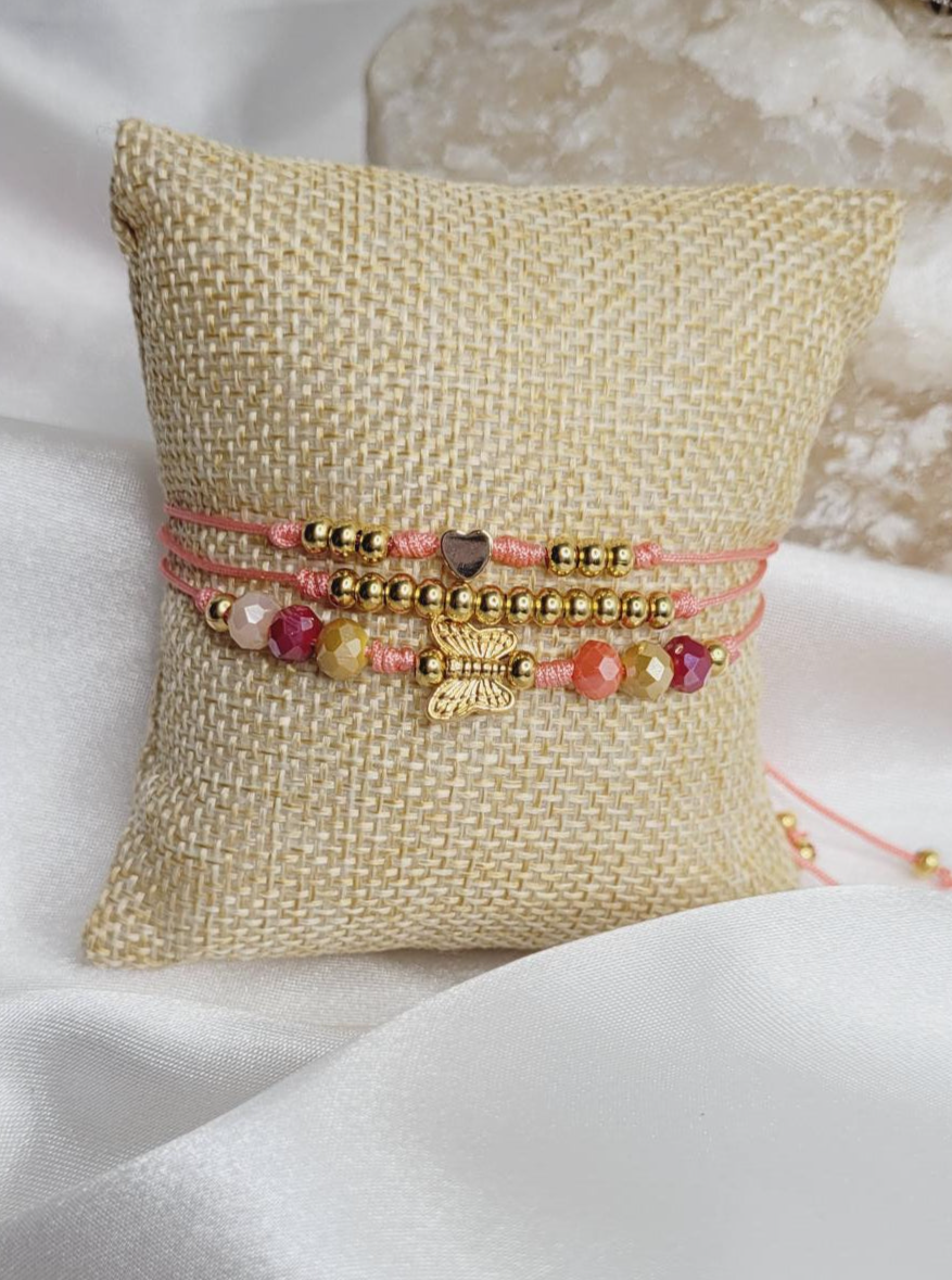 Triple Thread Butterfly Bracelet